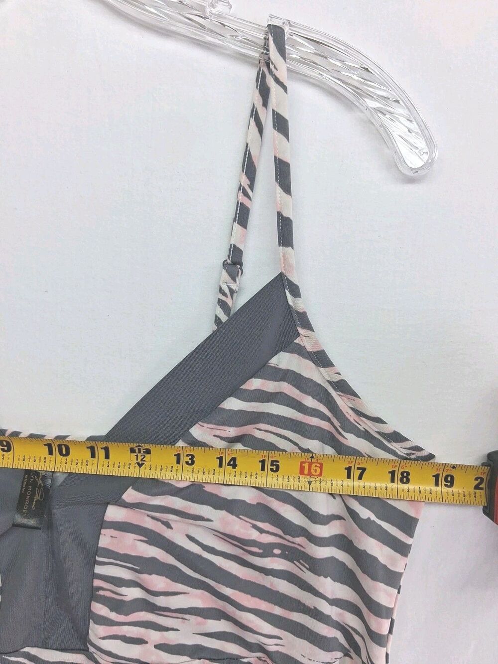 Marilyn Monroe Womens 3X Tiger Stripe Slip Dress Casual Weekend Short Above Knee - Picture 5 of 6